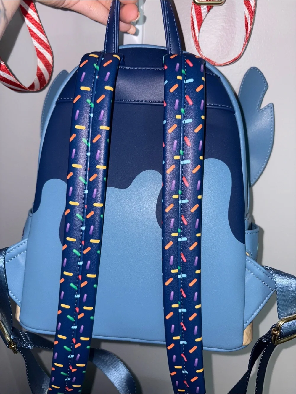 Loungefly Stitch Blue Ice Cream Sprinkles Mini Backpack